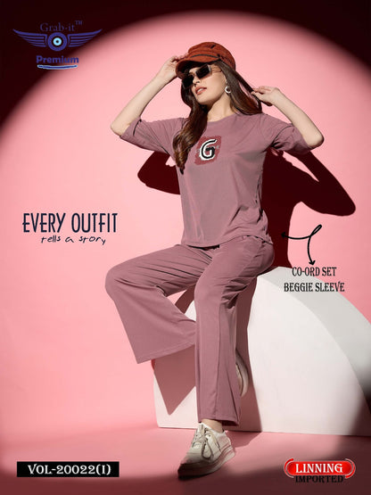 प्लेन वॉल्यूम 20022 आई ग्रैब इट इम्पोर्टेड को-ऑर्ड सेट निर्माता गुजरात