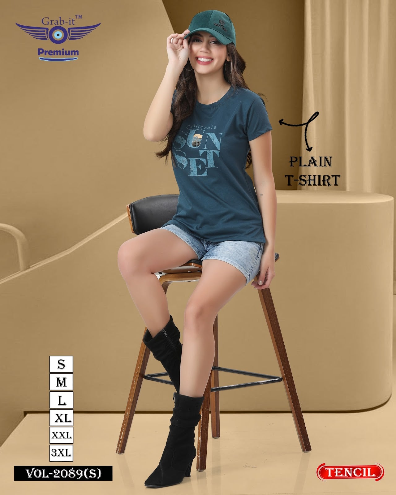 Plain Vol 2089 S Grab It Tencil Women Tshirt Manufacturer Ahmedabad