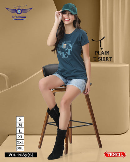 Plain Vol 2089 S Grab It Tencil Women Tshirt Manufacturer Ahmedabad