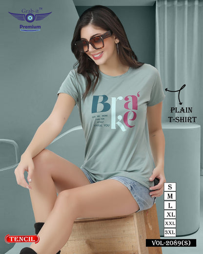 Plain Vol 2089 S Grab It Tencil Women Tshirt Manufacturer Ahmedabad