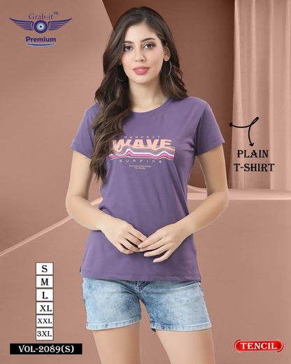 Plain Vol 2089 S Grab It Tencil Women Tshirt Manufacturer Ahmedabad