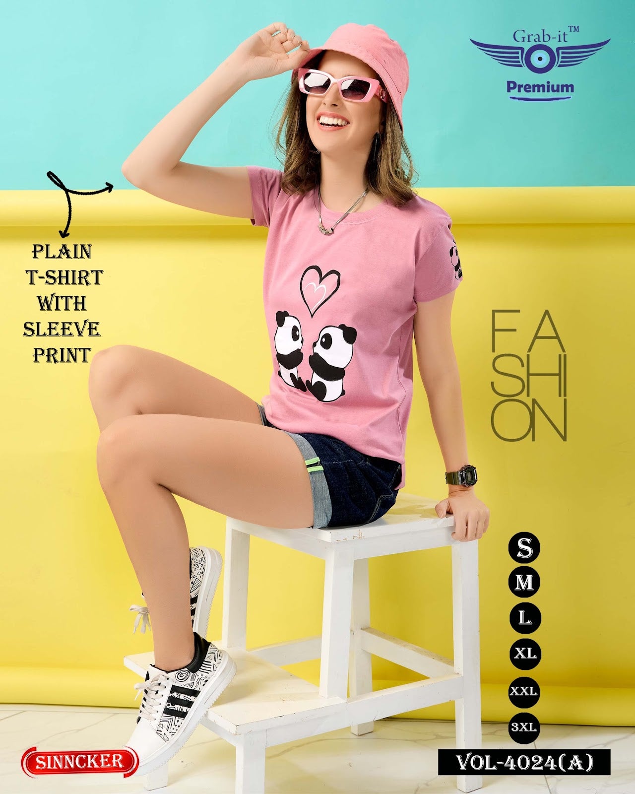 Plain Vol 4024 Grab It Sinker Women Tshirt Manufacturer India