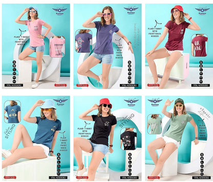 Plain Vol 4025 B Grab It Sinker Women Tshirt Wholesaler India