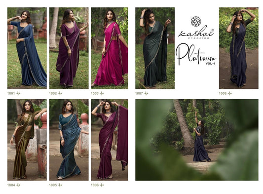 Platinum Vol 4 Kashvi Creation Soft Silk Sarees Manufacturer