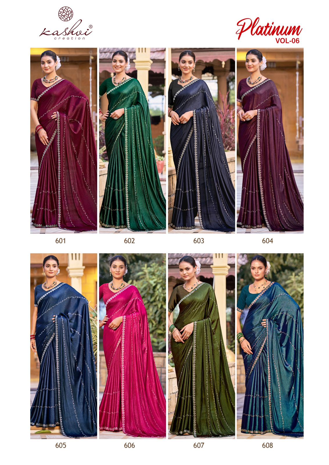 Platinum Vol 6 Kashvi Creation Sarees Wholesaler