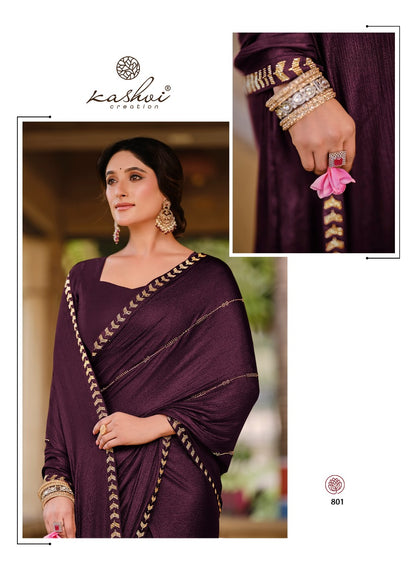 Platinum Vol 8 Kashvi Creation Soft Silk Sarees Exporter Ahmedabad