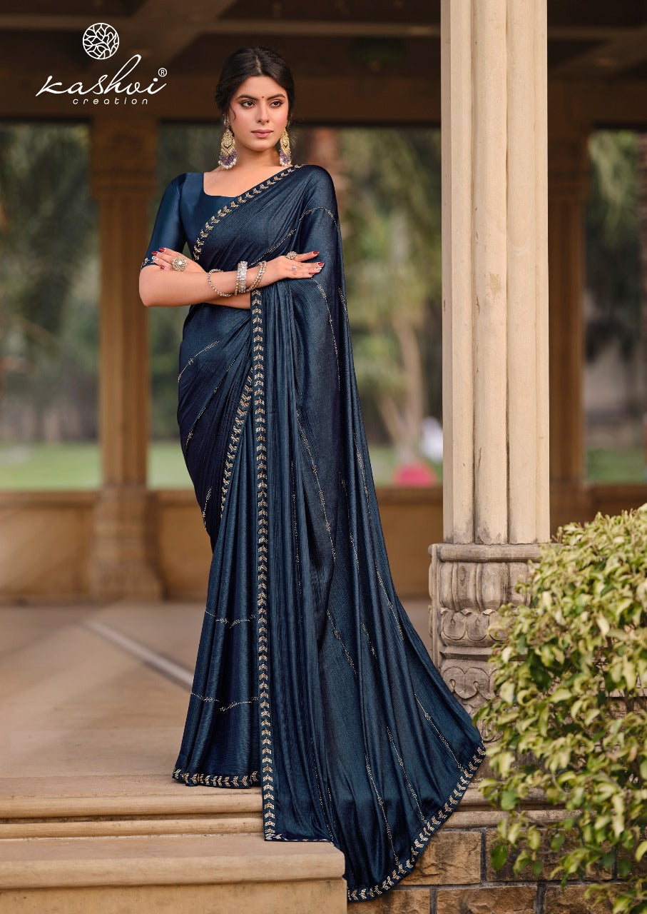 Platinum Vol 8 Kashvi Creation Soft Silk Sarees Exporter Ahmedabad