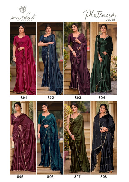 Platinum Vol 8 Kashvi Creation Soft Silk Sarees Exporter Ahmedabad