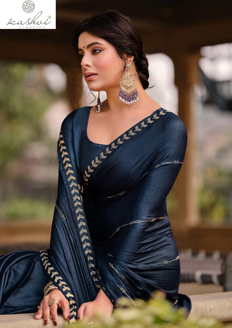 Platinum Vol 8 Kashvi Creation Soft Silk Sarees Exporter Ahmedabad