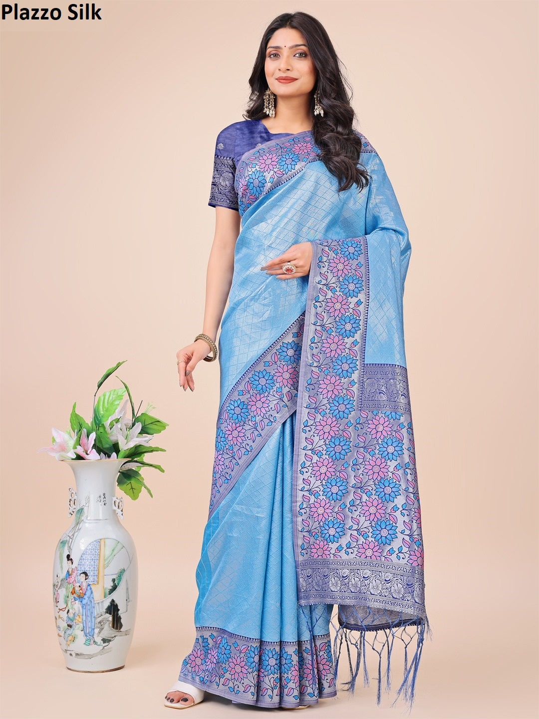 Plazzo Silk 1001-1006 Astita Sarees Supplier Ahmedabad