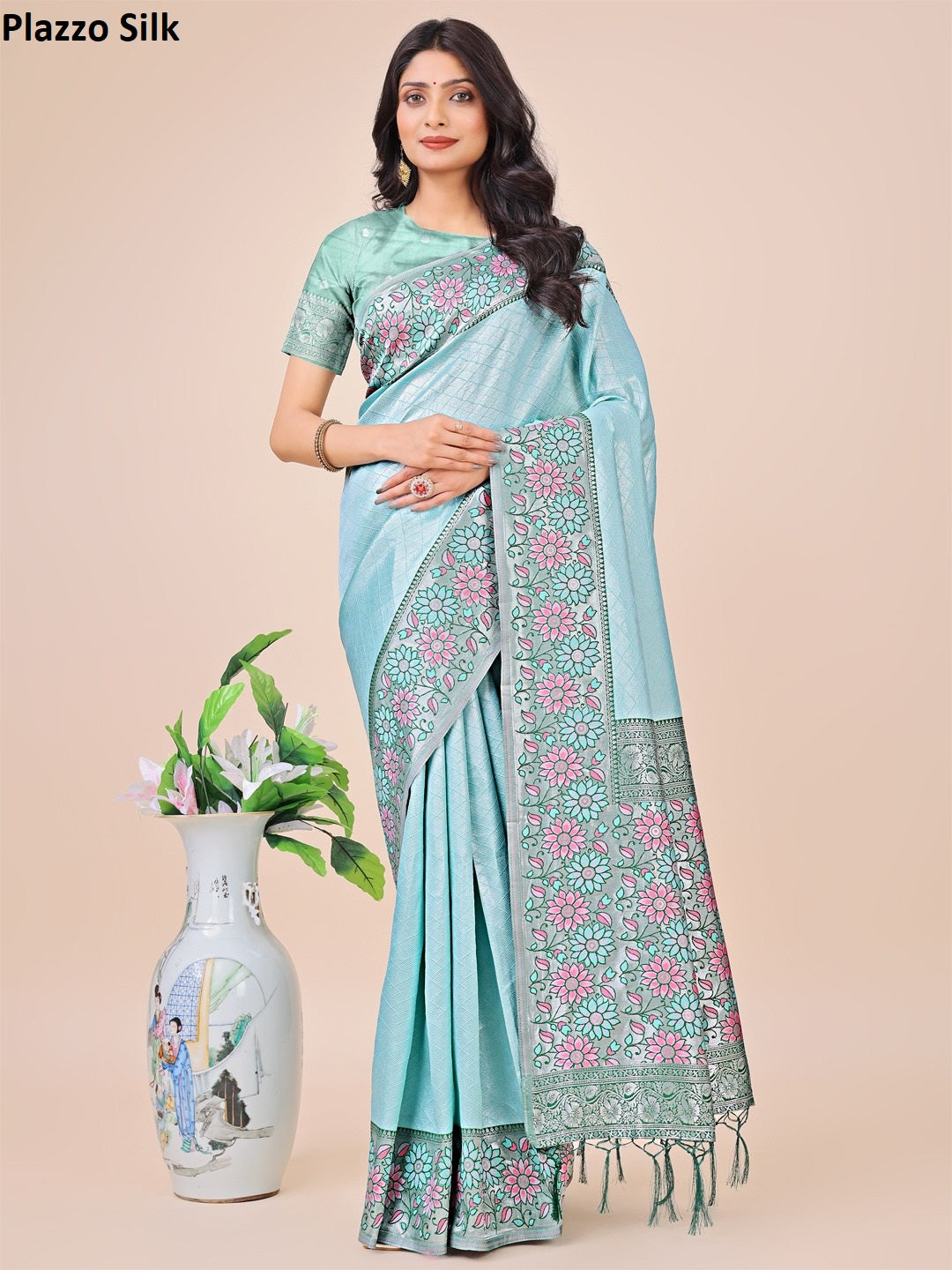 Plazzo Silk 1001-1006 Astita Sarees Supplier Ahmedabad