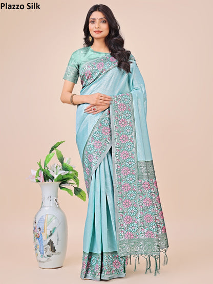 Plazzo Silk 1001-1006 Astita Sarees Supplier Ahmedabad