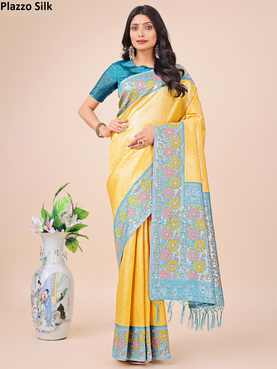 Plazzo Silk 1001-1006 Astita Sarees Supplier Ahmedabad