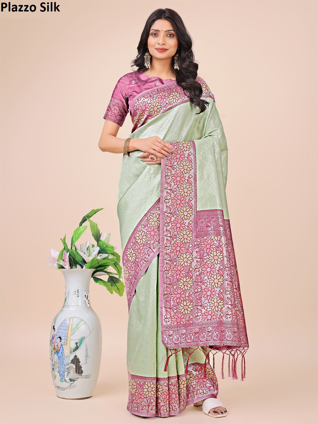 Plazzo Silk 1001-1006 Astita Sarees Supplier Ahmedabad