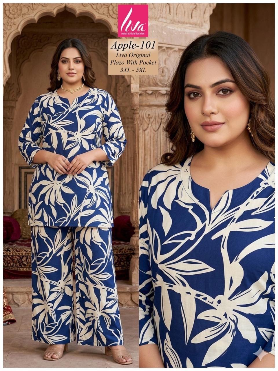 Plus Apple Kalki Liva Co Ord Set Supplier India