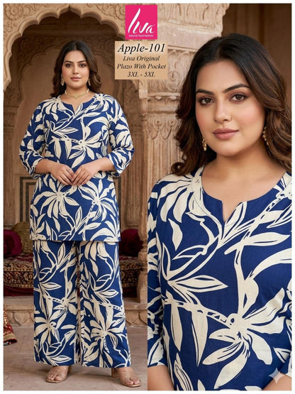 Plus Apple Kalki Liva Co Ord Set Supplier India