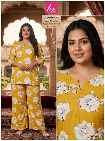 Plus Apple Kalki Liva Co Ord Set Supplier India