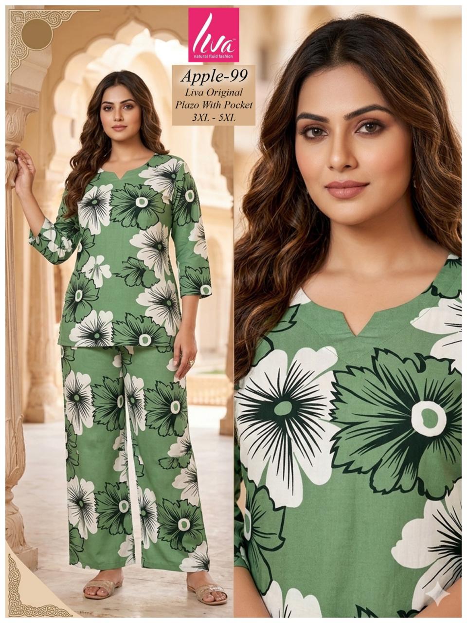 Plus Apple Kalki Liva Co Ord Set Supplier India