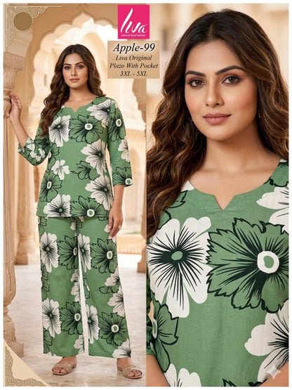 Plus Apple Kalki Liva Co Ord Set Supplier India
