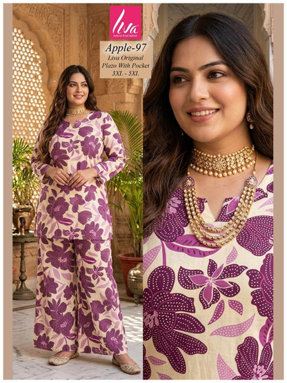 Plus Apple Kalki Liva Co Ord Set Supplier India