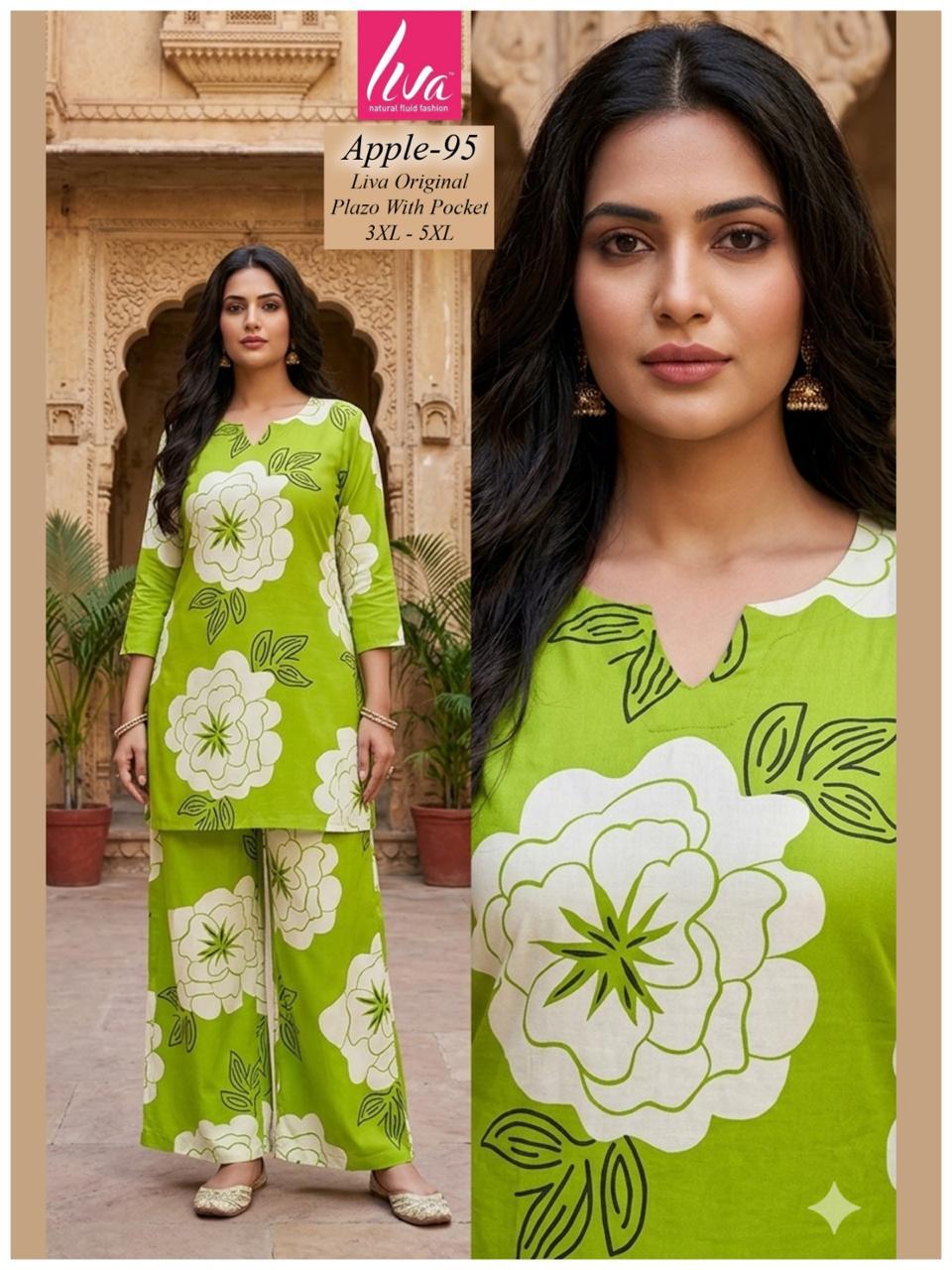 Plus Apple Kalki Liva Co Ord Set Supplier India