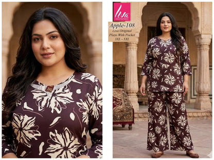 Plus Apple Kalki Liva Co Ord Set Supplier India