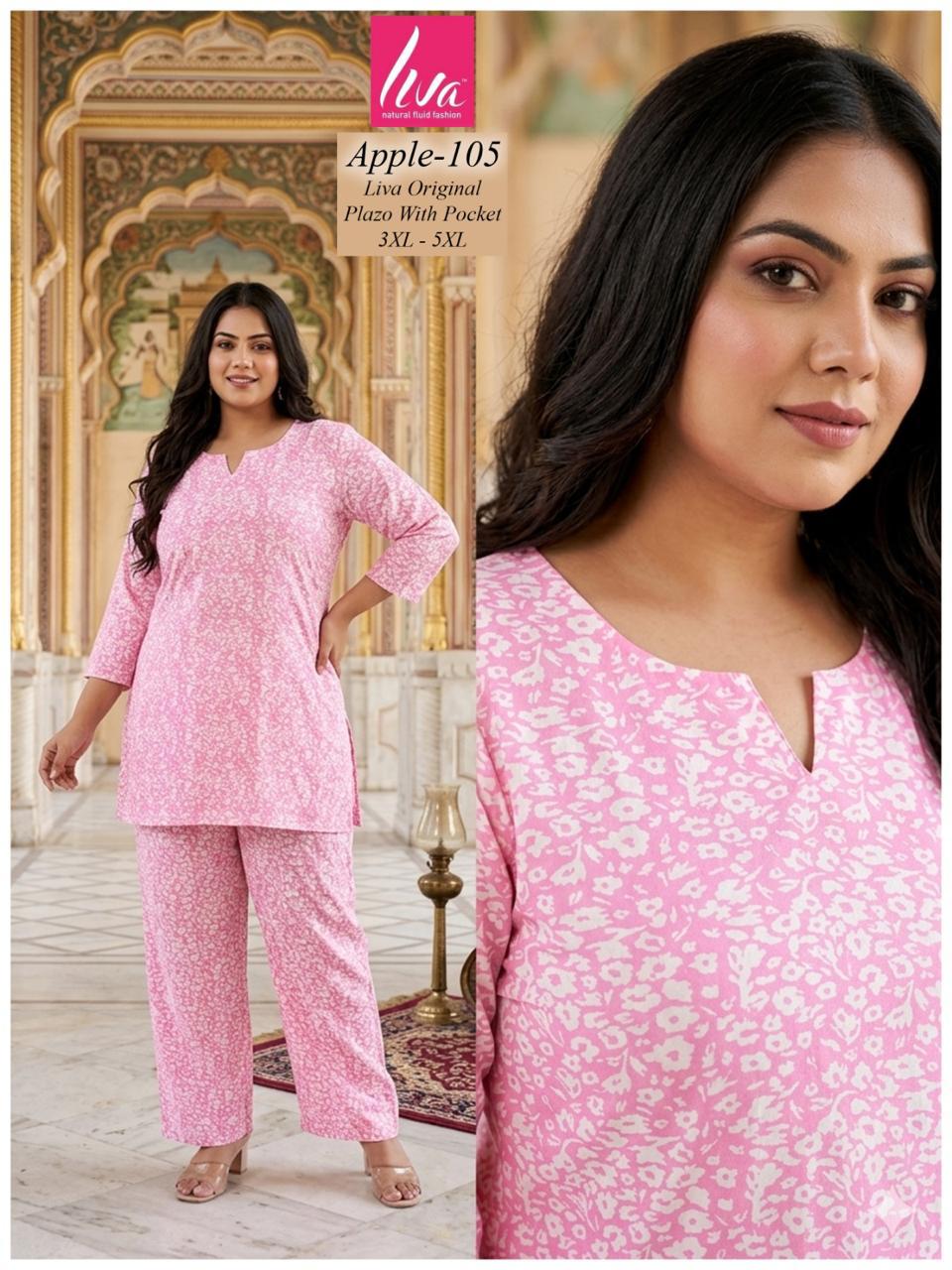 Plus Apple Kalki Liva Co Ord Set Supplier India