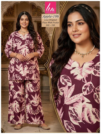 Plus Apple Kalki Liva Co Ord Set Supplier India