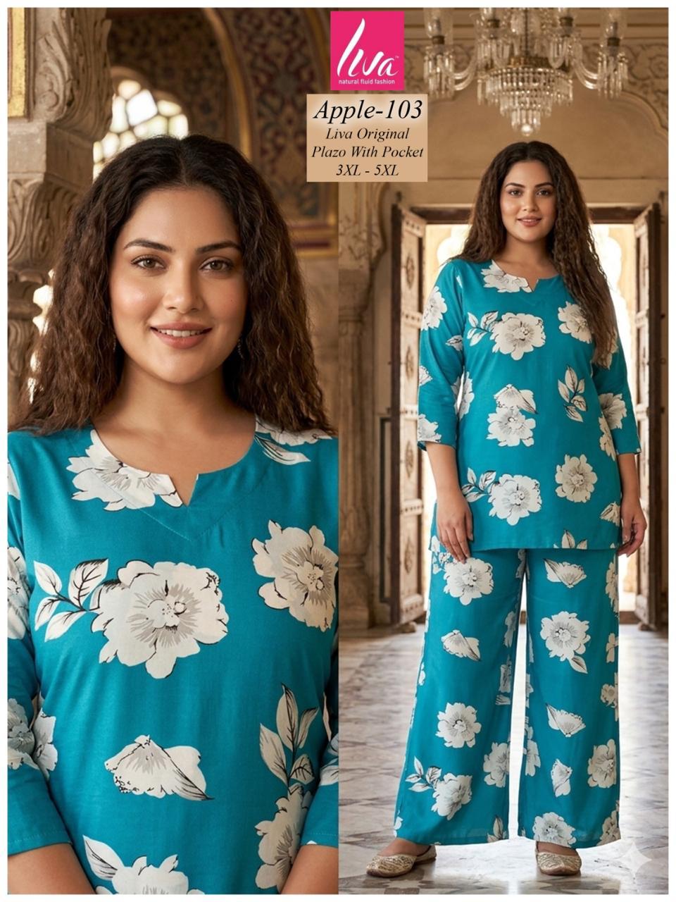 Plus Apple Kalki Liva Co Ord Set Supplier India