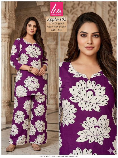 Plus Apple Kalki Liva Co Ord Set Supplier India