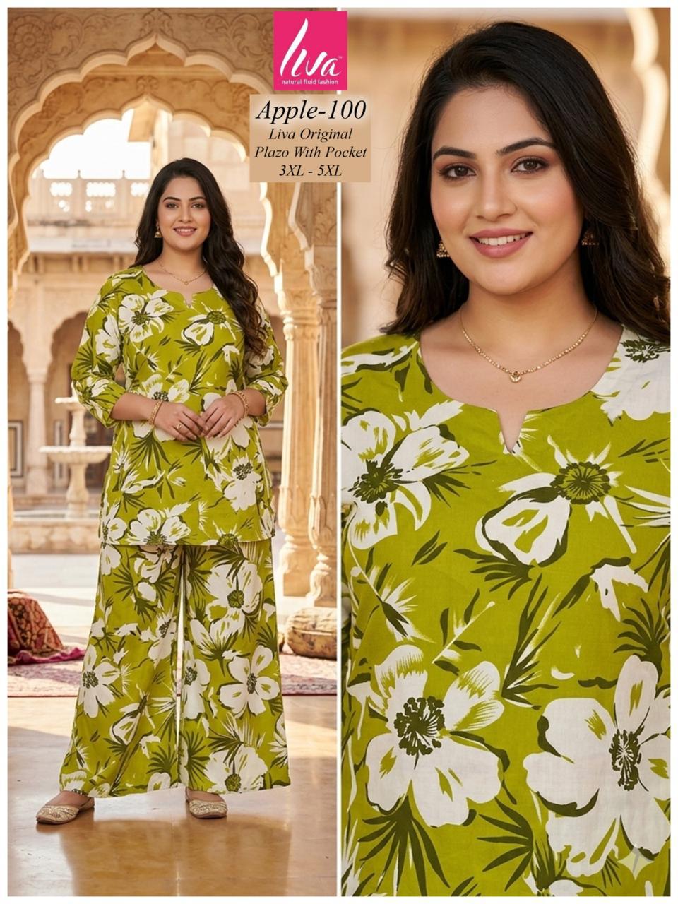 Plus Apple Kalki Liva Co Ord Set Supplier India