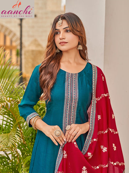 Plus Jalsa Aanchi Vichitra Silk Readymade Suits Exporter India