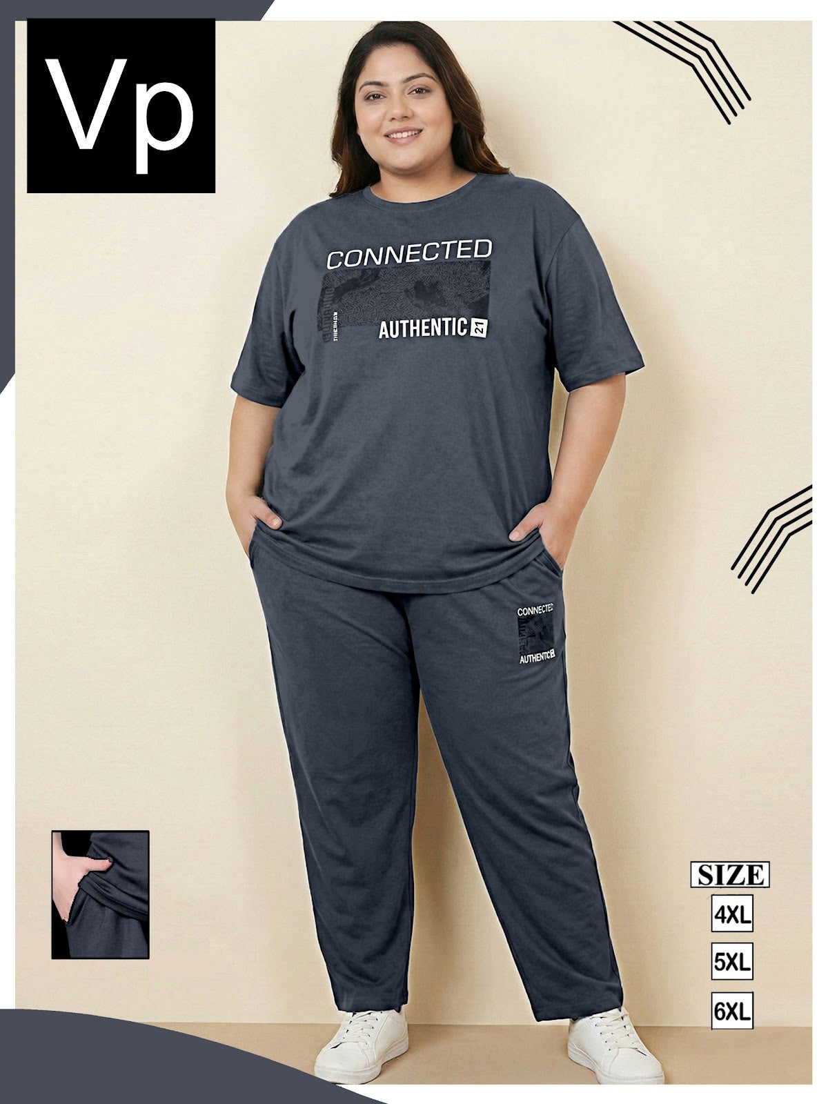 Plus Jumbo Size Vp Tencil Pyjama Night Suits Exporter India