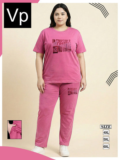 Plus Jumbo Size Vp Tencil Pyjama Night Suits Exporter India