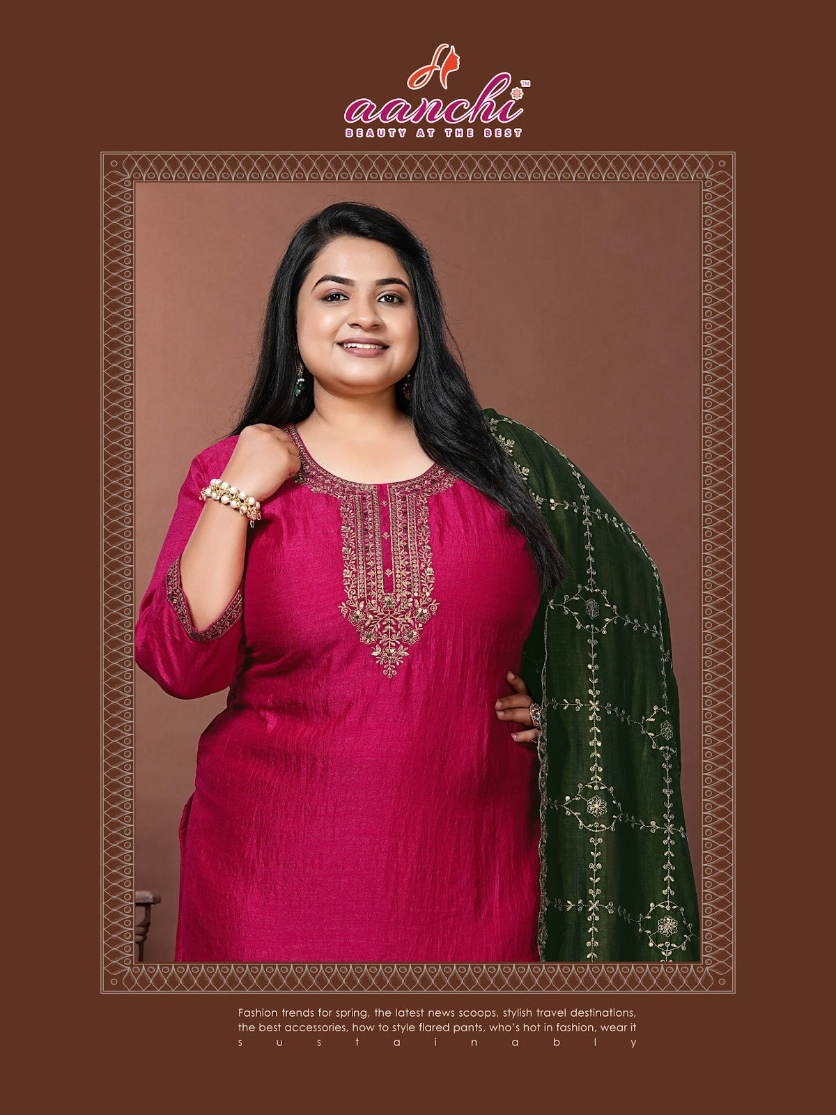 Plus Komal Aanchi Vichitra Silk Readymade Pant Style Suits Wholesale