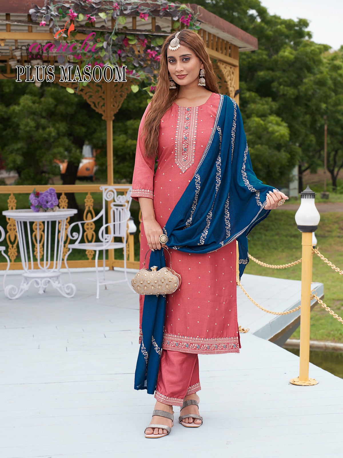 Plus Masoom Aanchi Silk Readymade Pant Style Suits Wholesale