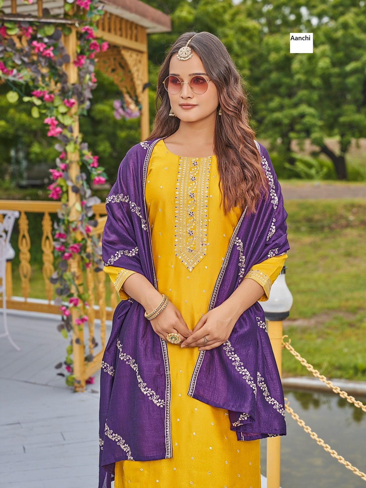 Plus Masoom Aanchi Silk Readymade Pant Style Suits Wholesale