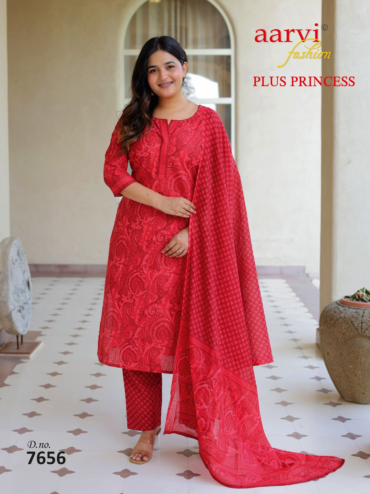 Plus Princess Vol 6 Aarvi Fashions Readymade Cotton Pant Suits Manufacturer Ahmedabad