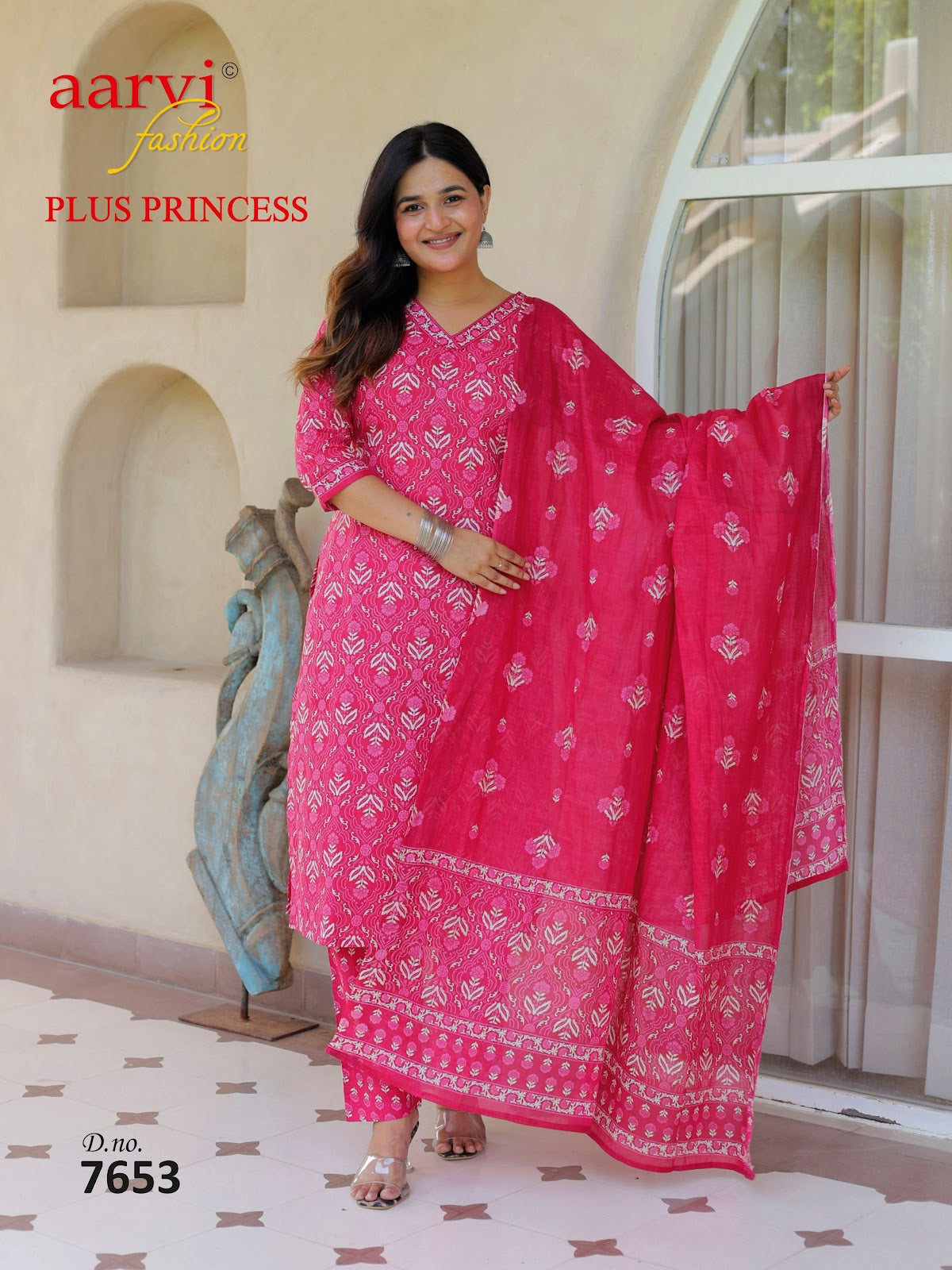 Plus Princess Vol 6 Aarvi Fashions Readymade Cotton Pant Suits Manufacturer Ahmedabad
