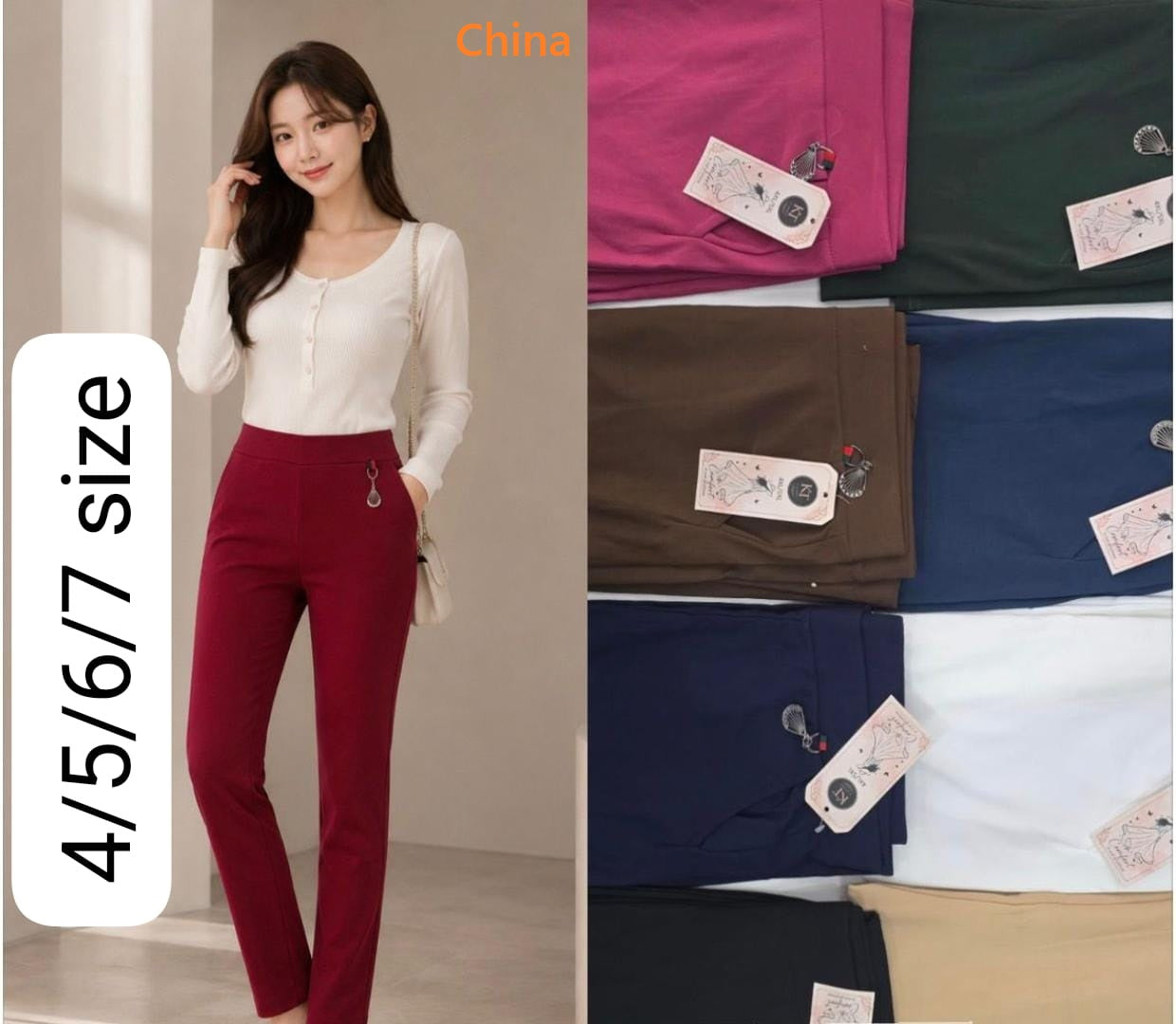 Plus Size 0407 China Women Pants Supplier