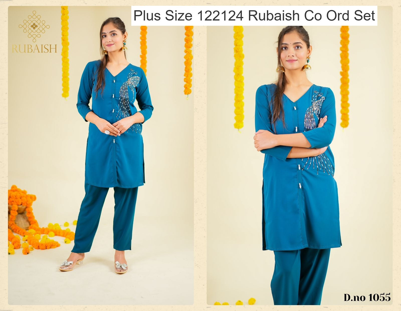 Plus Size 122124 Rubaish Imported Co Ord Set Wholesaler Ahmedabad