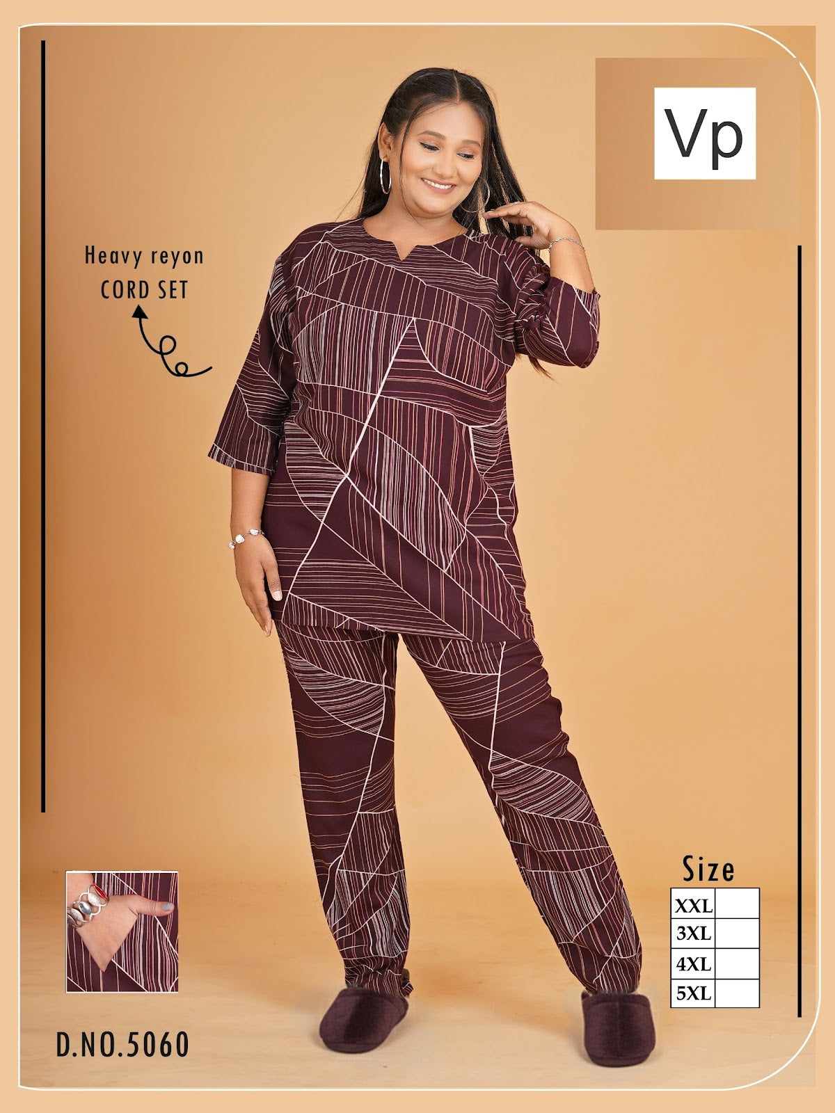 Plus Size 1310 Vp Rayon Co Ord Set Wholesale Price