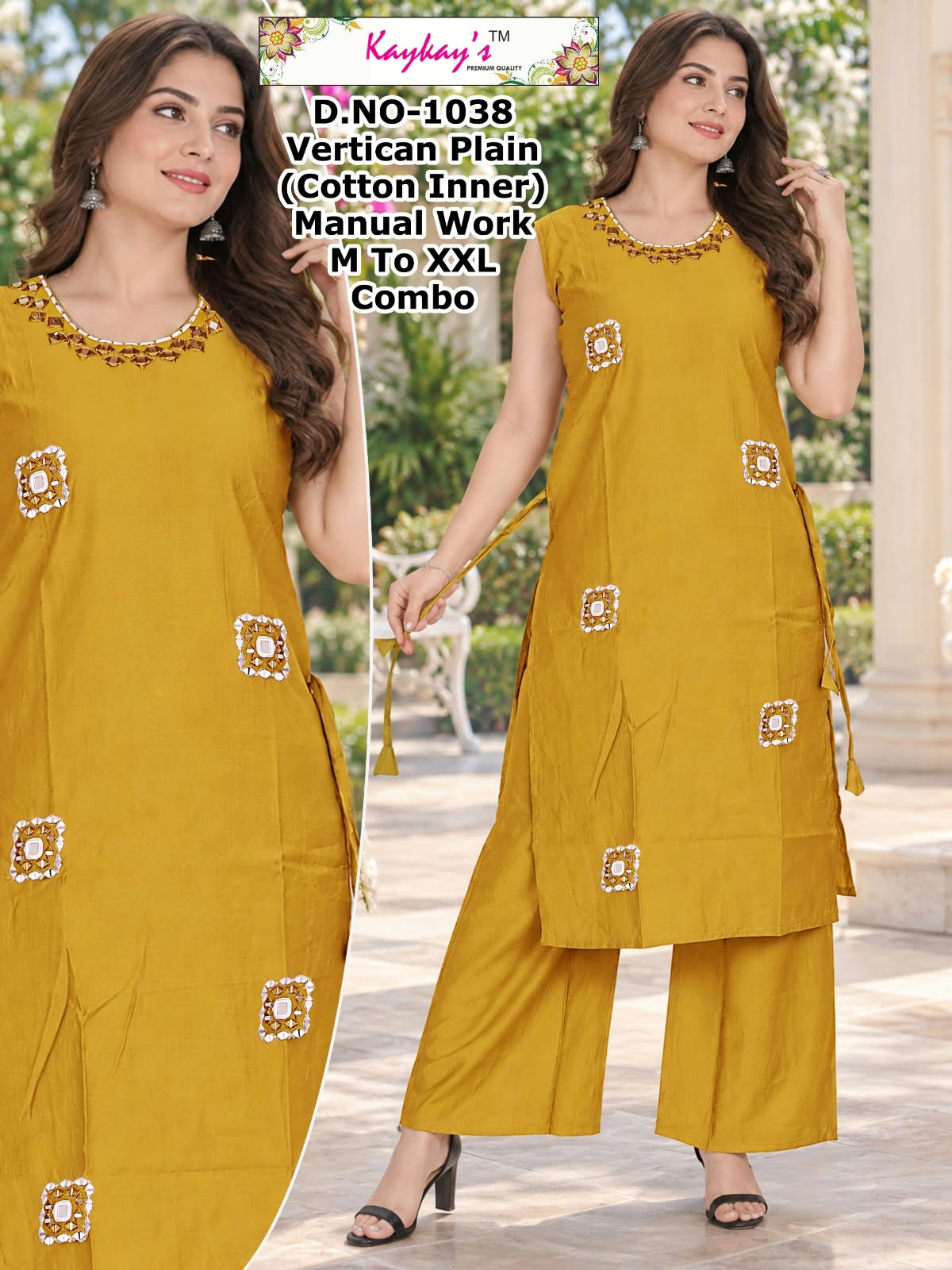 Plus Size 1509 Kaykay Vertican Co Ord Set Manufacturer Ahmedabad