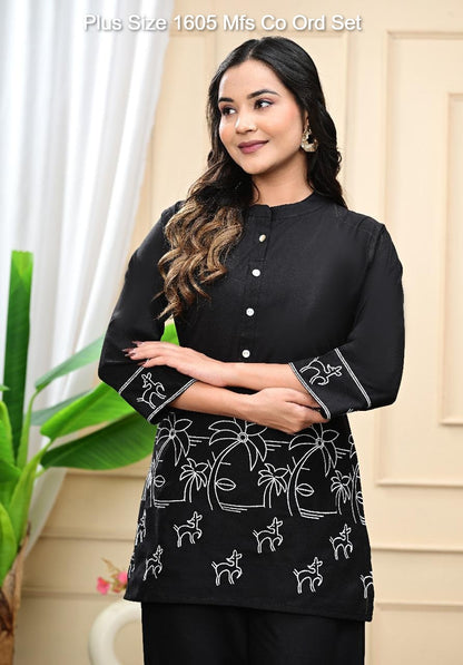 Plus Size 1605 Mfs Cotton Co Ord Set Exporter Gujarat