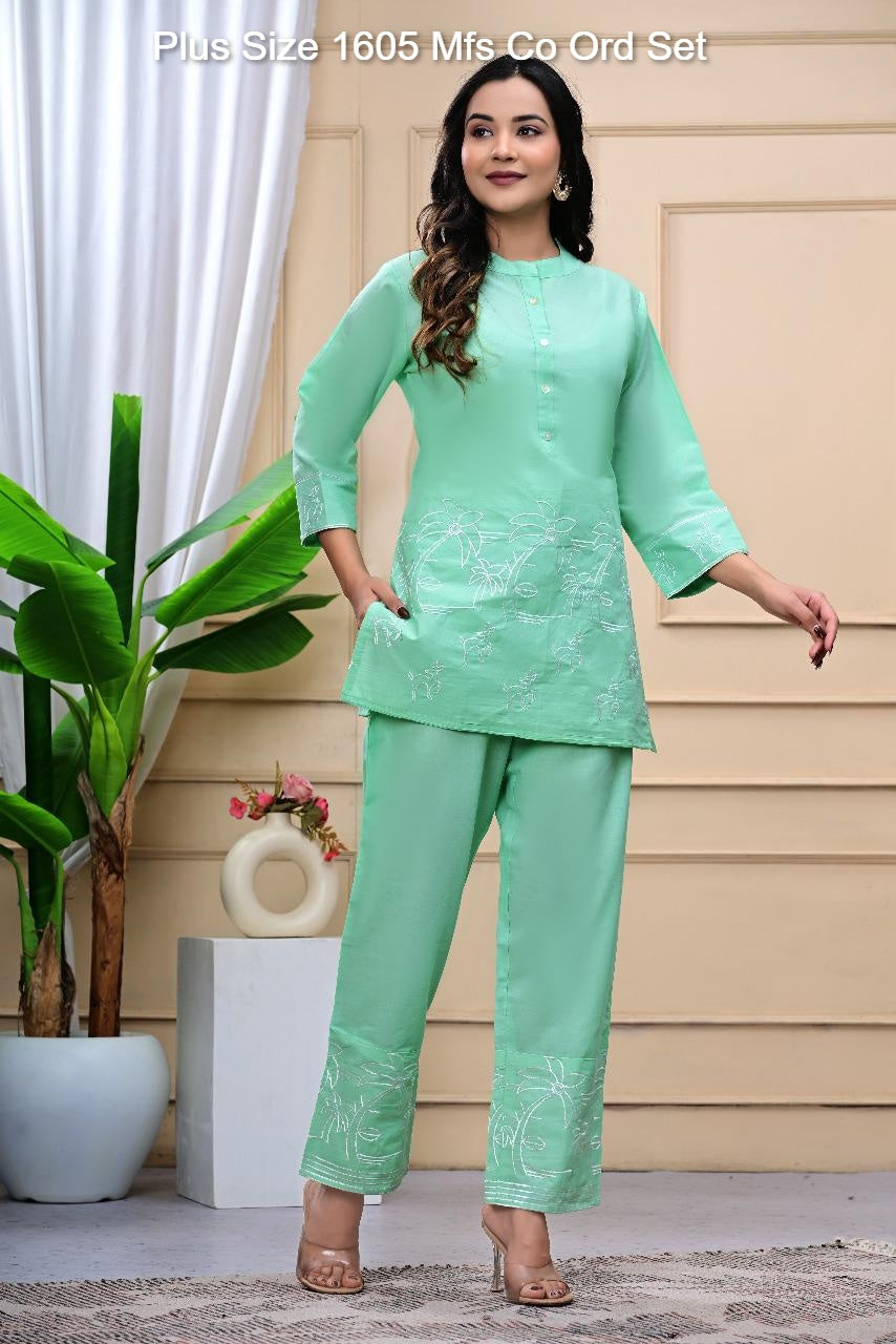 Plus Size 1605 Mfs Cotton Co Ord Set Exporter Gujarat