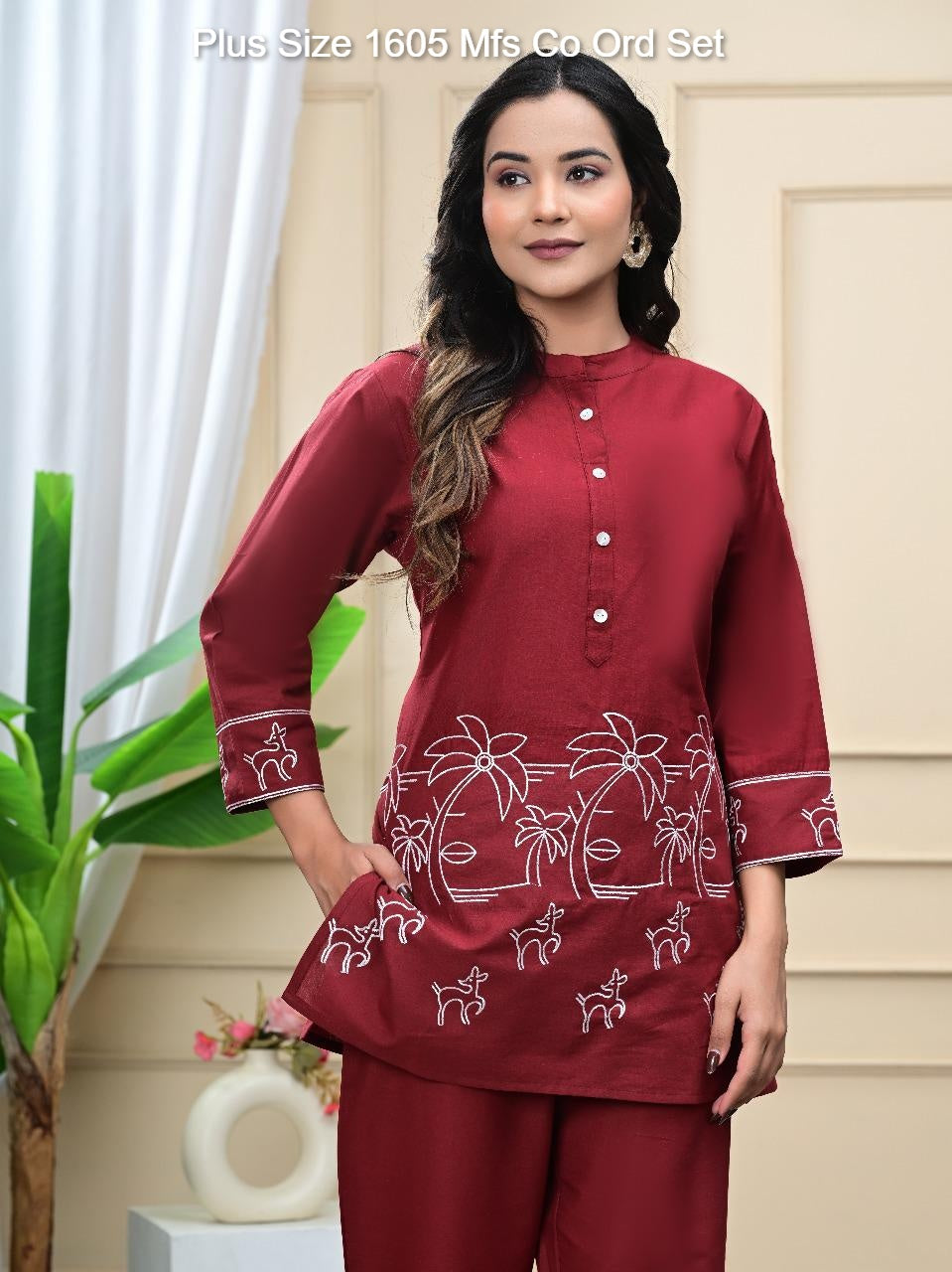 Plus Size 1605 Mfs Cotton Co Ord Set Exporter Gujarat