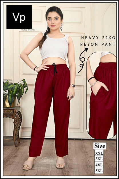 Plus Size 2212 Vp Rayon 22Kg Women Pants Supplier Ahmedabad