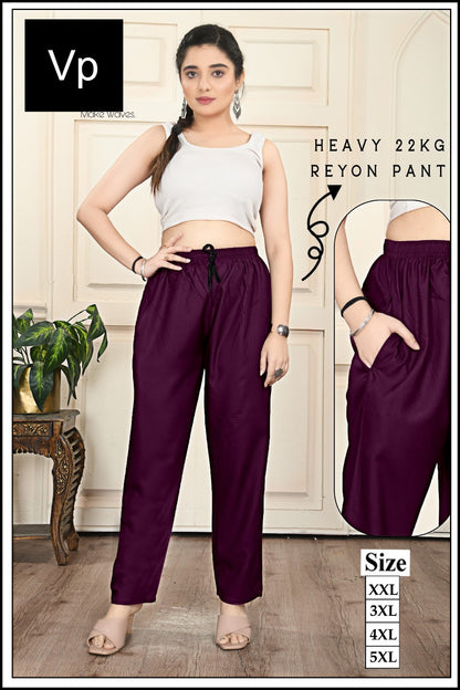 Plus Size 2212 Vp Rayon 22Kg Women Pants Supplier Ahmedabad
