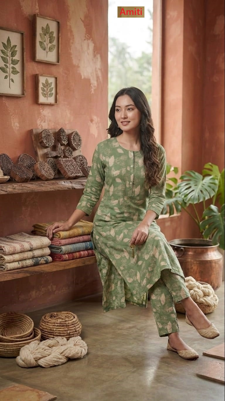Plus Size 2907 Amiti Cotton Rayon Co Ord Set Wholesale Price