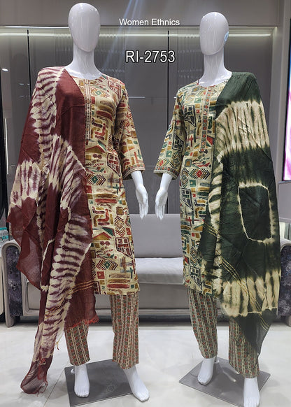 Plus Size 3004 Women Ethnics Capsule Readymade Pant Style Suits Wholesale Price